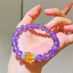 Vintage Designer Amethyst Citrine Bracelet