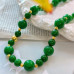 Vintage Oriental Quartz Jade Necklace