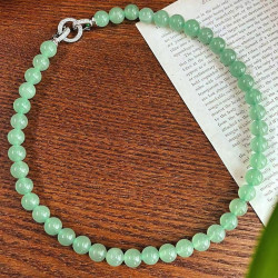 Premium Wizard of Oz Green Aventurine Jade Necklace Minimalist Premium Wizard of Oz Green Aventurine Jade Necklace Minimalist