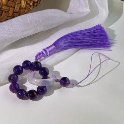 Natural Amethyst Tassel Phone Charm Bag Accessory Natural Amethyst Tassel Phone Charm Bag Accessory