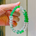 Natural Clear Quartz Green Chalcedony Multi Wrap Bracelet