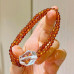 Natural Orange Garnet Clear Quartz Multi Wrap Beaded Bracelet Natural Orange Garnet Clear Quartz Multi Wrap Beaded Bracelet