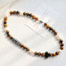 Maillard Tiger Eye & Baroque Pearl Choker Necklace, French Vintage Natural Gemstone Strand Maillard Tiger Eye & Baroque Pearl Choker Necklace, French Vintage Natural Gemstone Strand