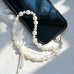 Simulated Pearl Beaded Phone Lanyard Strap