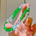 Natural Clear Quartz Green Chalcedony Multi Wrap Bracelet