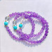 Natural Amethyst Clear Quartz Bracelet Natural Amethyst Clear Quartz Bracelet