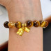 Natural Tiger Eye Citrine Beaded Bracelet Warm Brown Natural Tiger Eye Citrine Beaded Bracelet Warm Brown