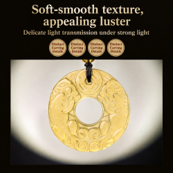 Putuo Mountain Natural Citrine Pixiu Wealth & Protection Pendant