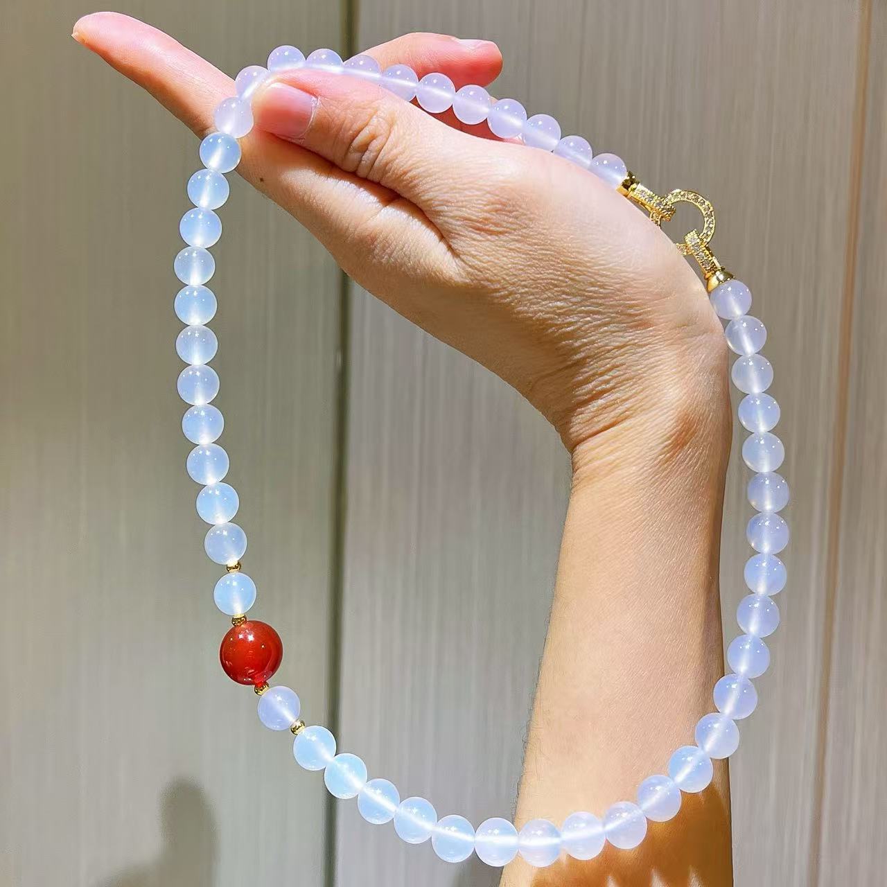 Designer High Quality Natural Carnelian Jade Necklace