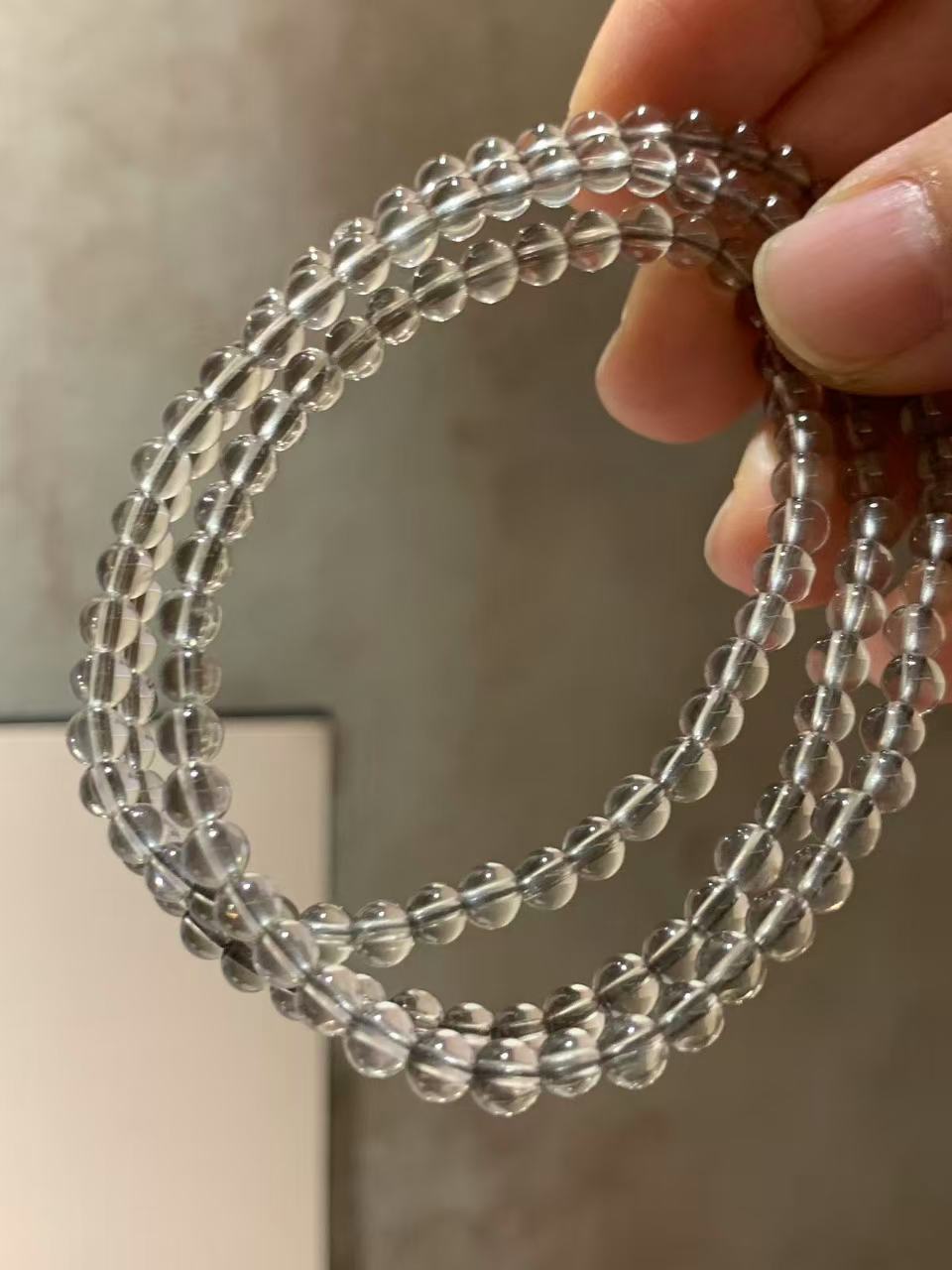 Smoky Quartz Multi-Wrap 4mm Bracelet