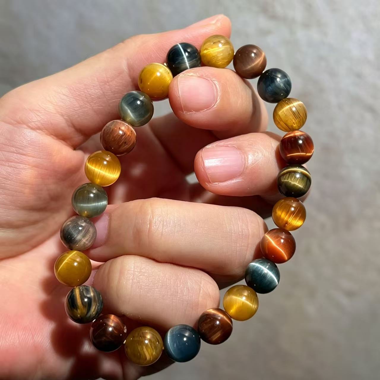Natural Tiger's Eye 8mm Bracelet