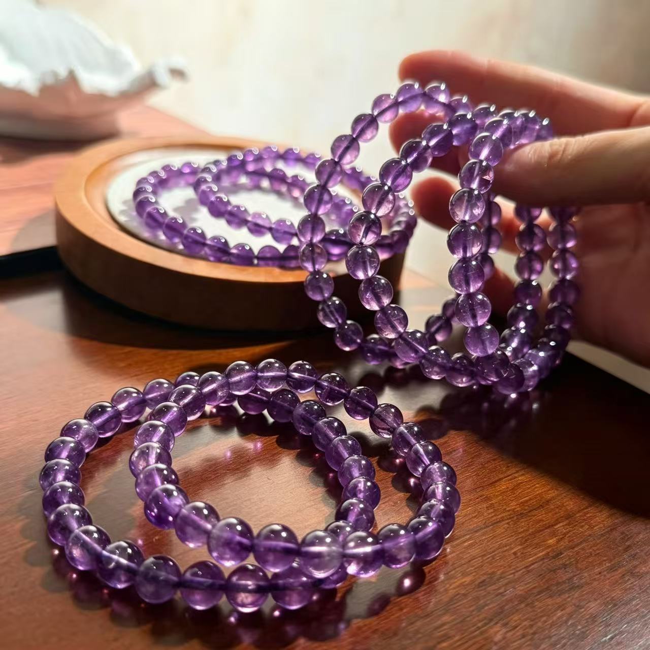 Natural Amethyst 8mm Bracelet