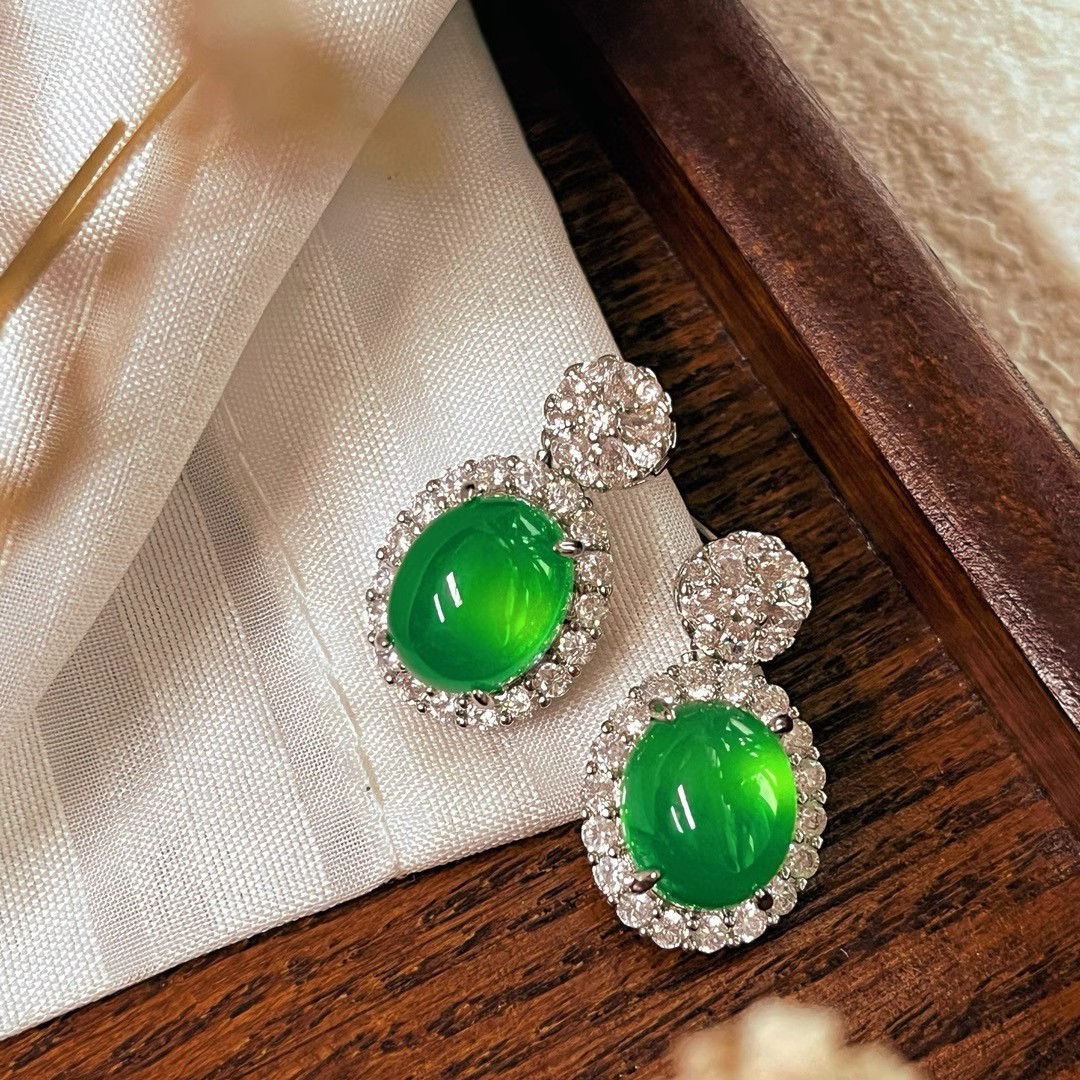 Natural Jade Earrings