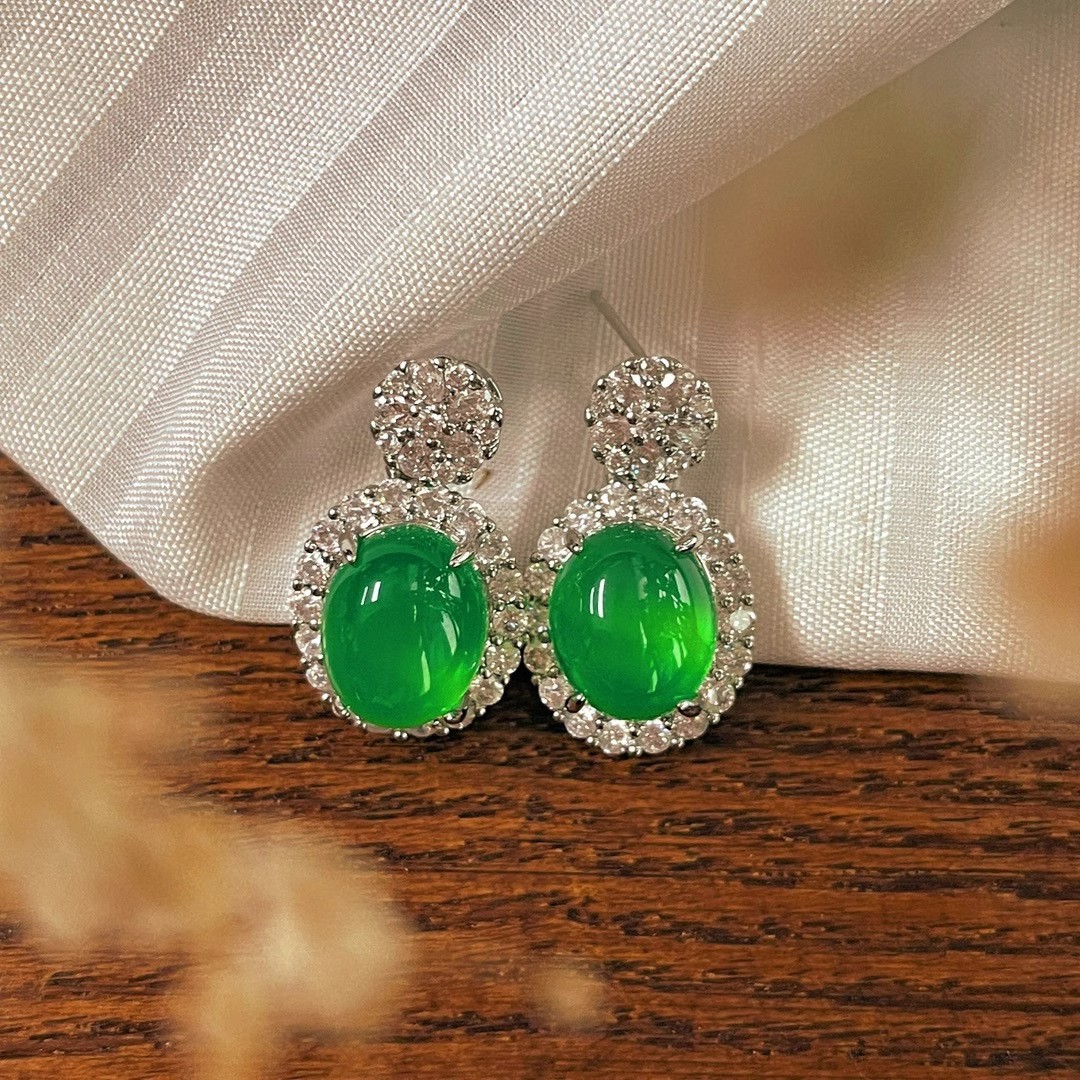 Natural Jade Earrings