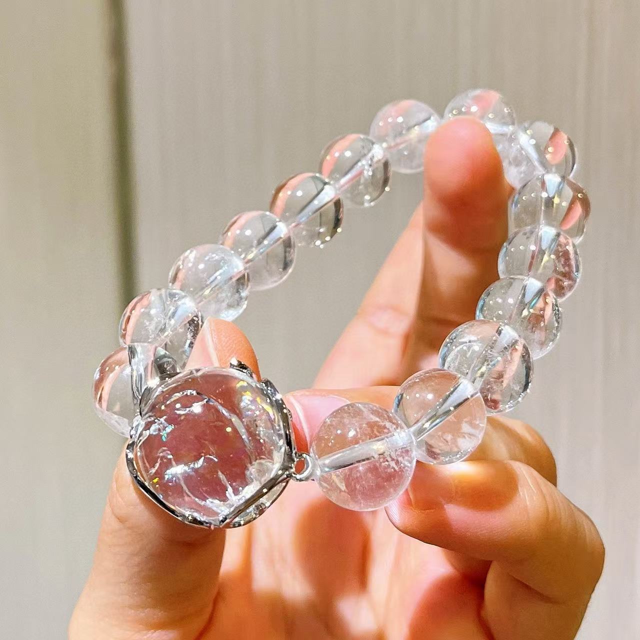 Natural Clear Quartz 12mm Bracelet