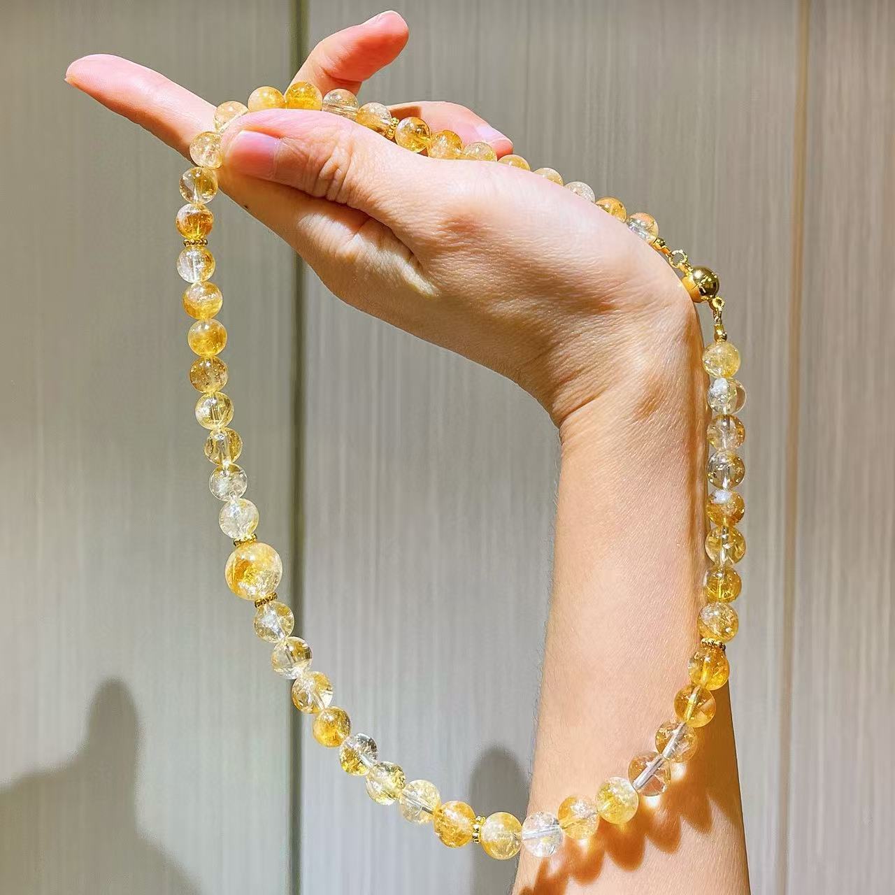 Maillard High Quality Natural Citrine Necklace